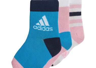 LITTLE KIDS` ANKLE SOCKS (3 PAIRS) ΠΟΛΥΧΡΩΜΟ - ADIDAS PERFORMANCE - 